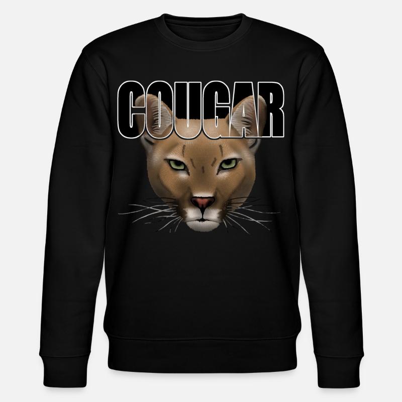 Cougar script R6Z - Stanley/Stella CHANGER Unisex Organic Sweatshirt - black