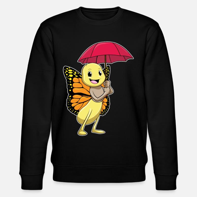 Papillon avec parapluie - Sweat bio CHANGER Stanley/Stella Unisexe - noir