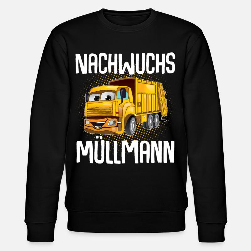 Nachwuchs Müllmann - Stanley/Stella Unisex Bio-Sweatshirt CHANGER  - Schwarz