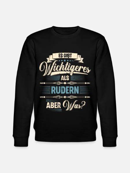 Rudern Ruderer Ruderboot - Stanley/Stella Unisex Bio-Sweatshirt CHANGER - Schwarz