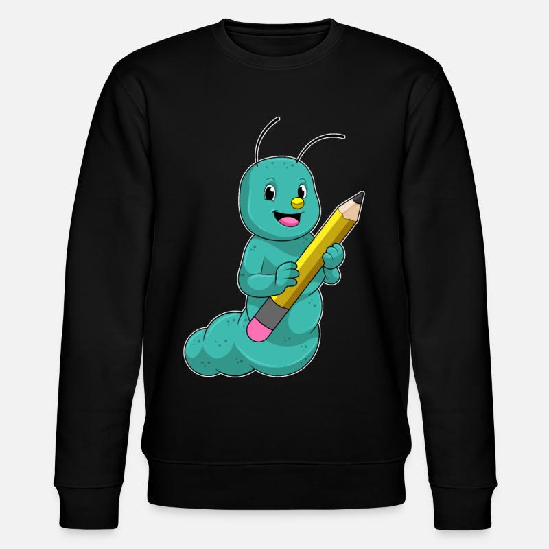 Chenille au crayon - Sweat bio CHANGER Stanley/Stella Unisexe - noir