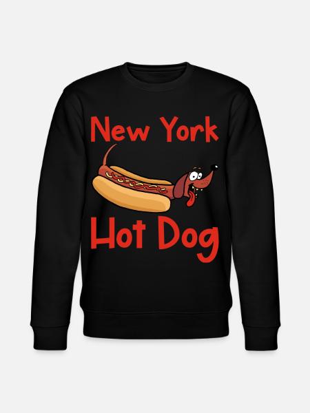new york hot dog - Stanley/Stella CHANGER Unisex Organic Sweatshirt - black