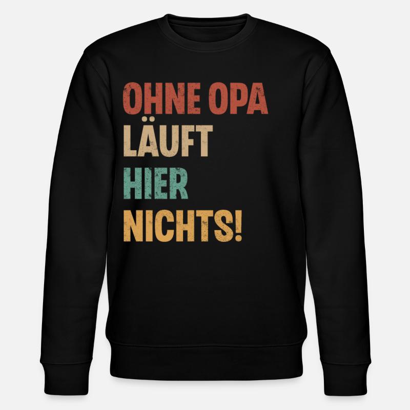 Opa - Stanley/Stella Unisex Bio-Sweatshirt CHANGER  - Schwarz