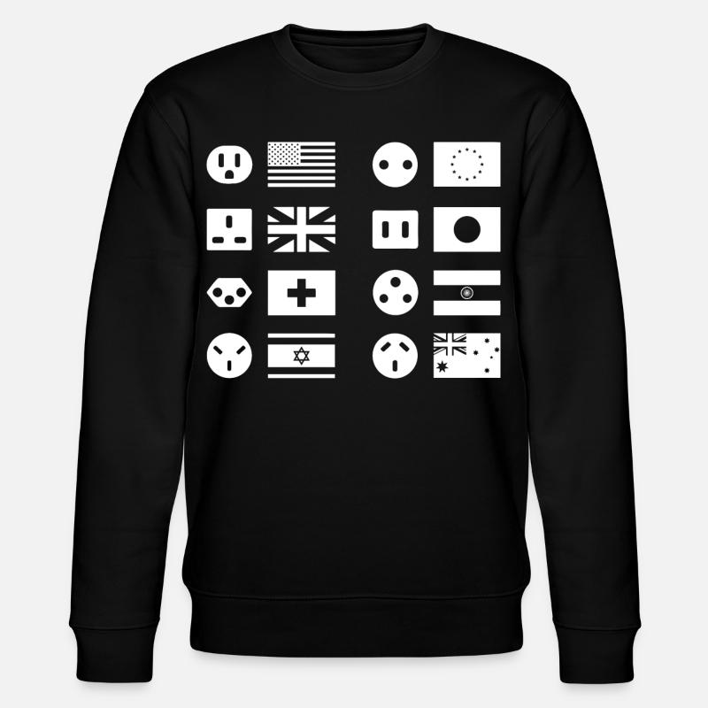 Steckdosen - Stanley/Stella Unisex Bio-Sweatshirt CHANGER  - Schwarz