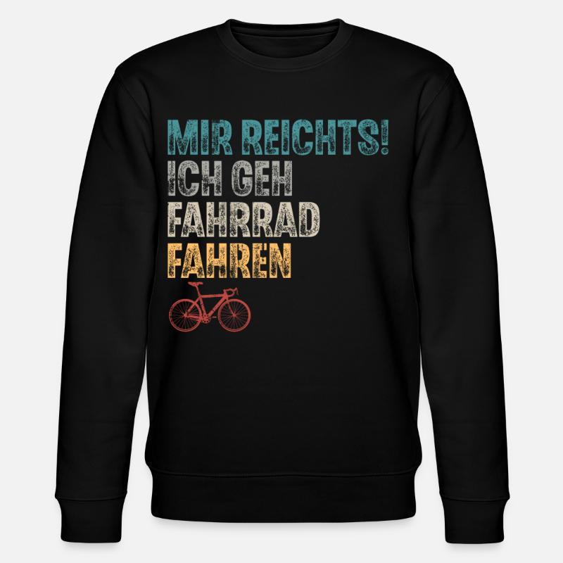 Fahrrad - Stanley/Stella Unisex Bio-Sweatshirt CHANGER  - Schwarz