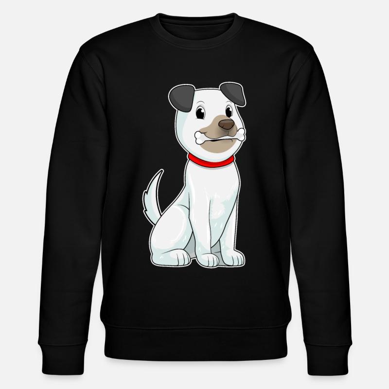 Hund Knochen - Stanley/Stella Unisex Bio-Sweatshirt CHANGER - Schwarz