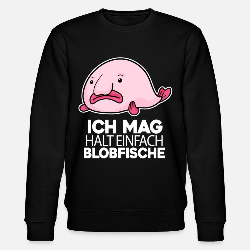 Blobfisch - Stanley/Stella Unisex Bio-Sweatshirt CHANGER - Schwarz