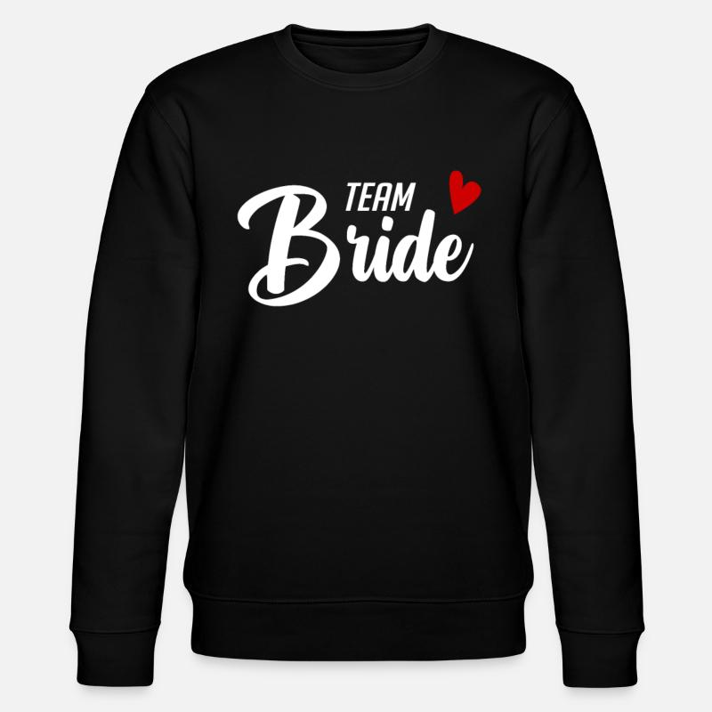 Team Braut Hochzeitsfeier - Stanley/Stella Unisex Bio-Sweatshirt CHANGER - Schwarz