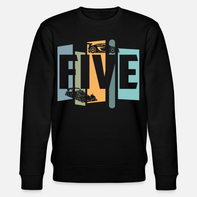 Five years old - Stanley/Stella CHANGER Unisex Organic Sweatshirt - black
