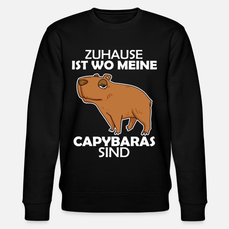 Capybara - Stanley/Stella Unisex Bio-Sweatshirt CHANGER - Schwarz