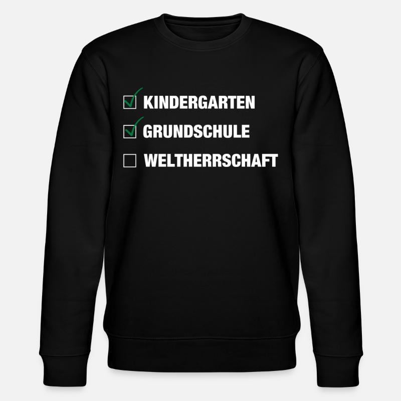 Einschulung | Schulkind 2026 - Weltherrschaft - Stanley/Stella Unisex Bio-Sweatshirt CHANGER  - Schwarz