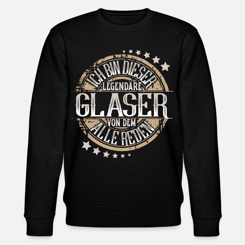 Glaser - Stanley/Stella Unisex Bio-Sweatshirt CHANGER  - Schwarz