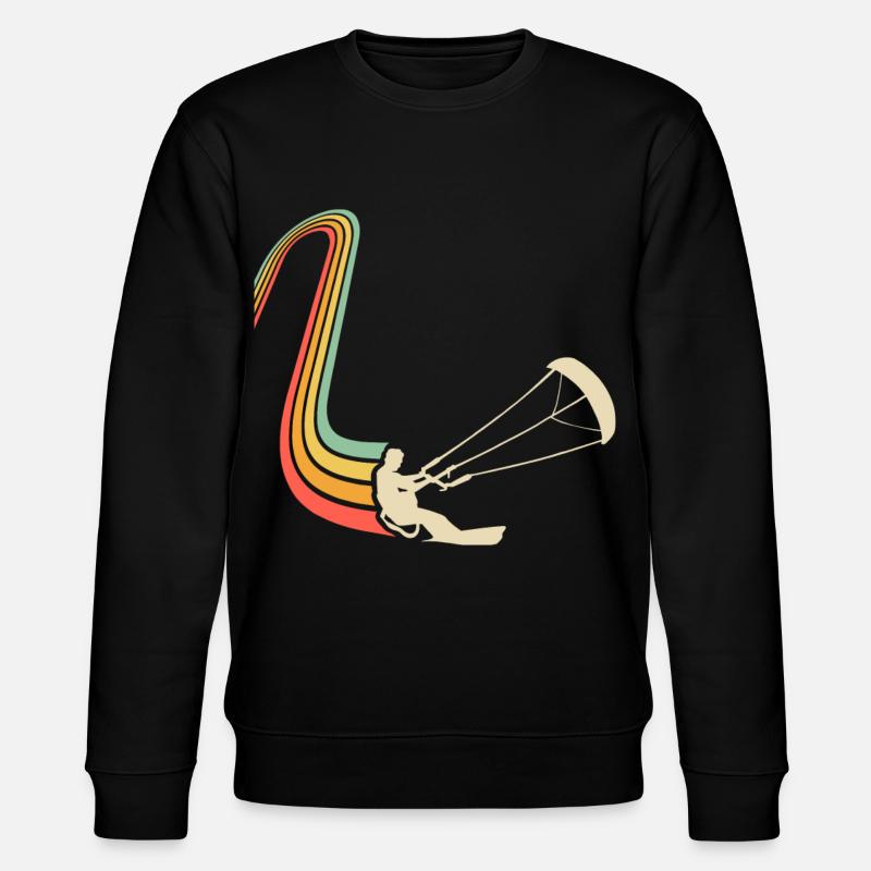 Kitesurfen Kitesurf Kitesurfer Kiteboard - Stanley/Stella Unisex Bio-Sweatshirt CHANGER - Schwarz