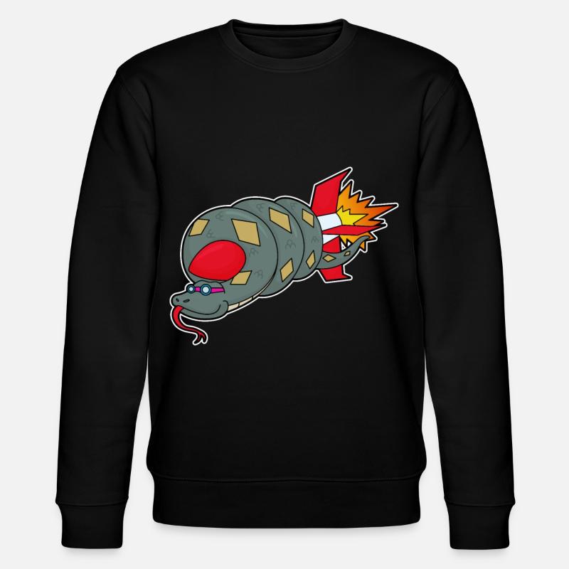 Serpent avec fusée - Sweat bio CHANGER Stanley/Stella Unisexe - noir