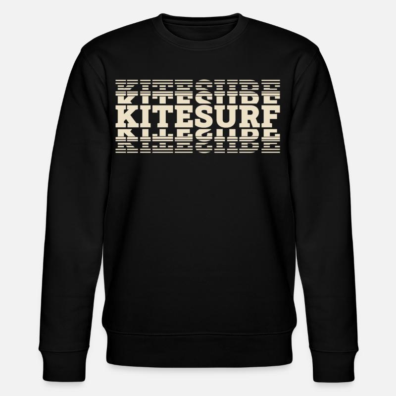 Kitesurfen Kitesurf Kitesurfer Kiteboard - Stanley/Stella CHANGER Unisex Organic Sweatshirt - black