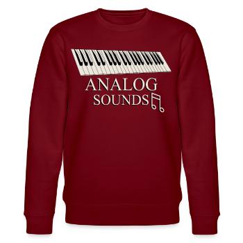 Pianist - Stanley/Stella CHANGER Unisex Organic Sweatshirt - burgundy - Front - Nik (191cm) & Marisol (170cm)