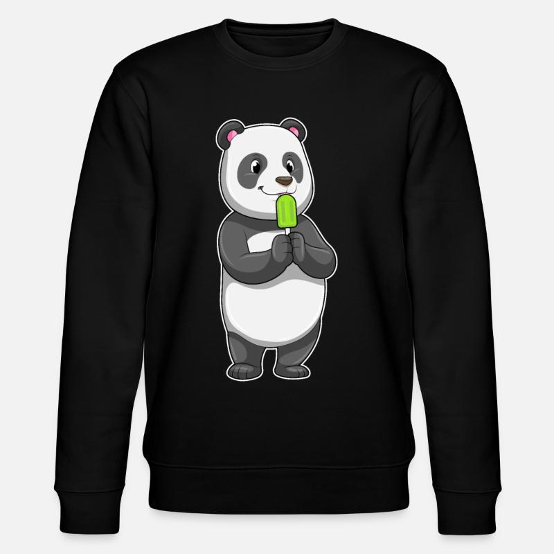 Panda Popsicles - Stanley/Stella CHANGER Unisex Organic Sweatshirt - black