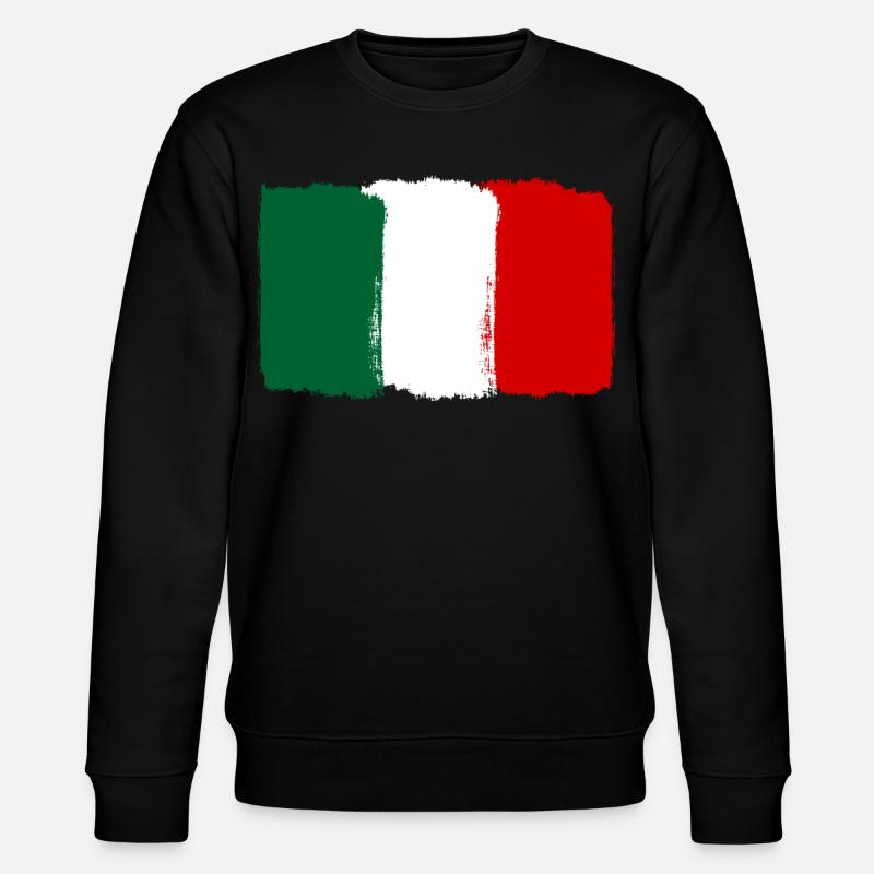 Drapeau de l’Italie utilisé look - Sweat bio CHANGER Stanley/Stella Unisexe - noir