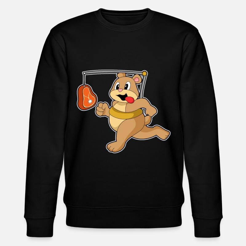 Bär Fleisch - Stanley/Stella Unisex Bio-Sweatshirt CHANGER  - Schwarz