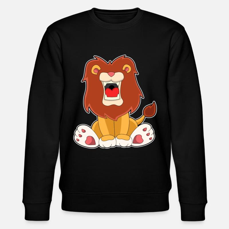 Brüllender Löwe - Stanley/Stella Unisex Bio-Sweatshirt CHANGER - Schwarz