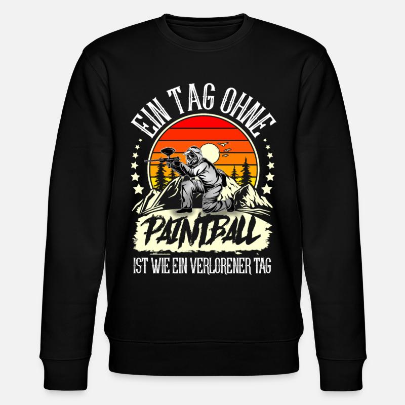 Paintball - Stanley/Stella Unisex Bio-Sweatshirt CHANGER  - Schwarz