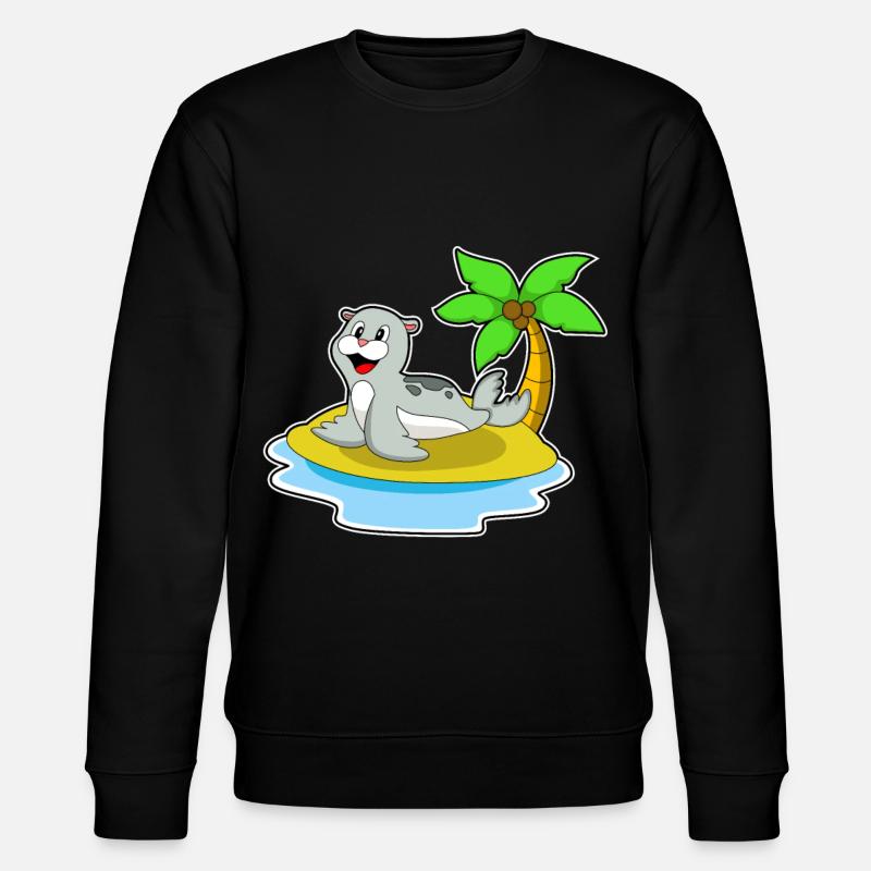 Sceau sur l’île - Sweat bio CHANGER Stanley/Stella Unisexe - noir