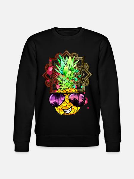 Pineapple Mandala - Stanley/Stella CHANGER Unisex Organic Sweatshirt - black