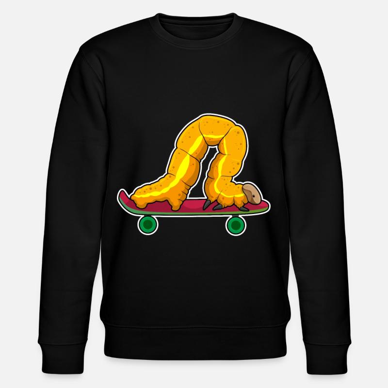 Caterpillar Skater Skateboard - Sweat bio CHANGER Stanley/Stella Unisexe - noir
