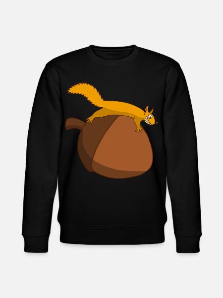 The squirrel against the glans - Stanley/Stella CHANGER Unisex Organic Sweatshirt - black