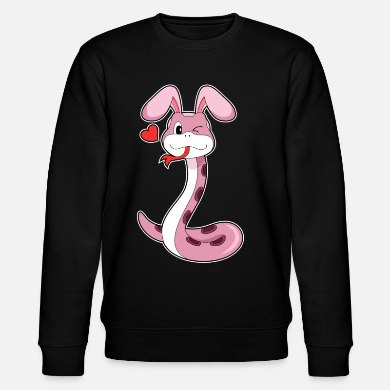 Cœur de lapin de serpent - Sweat bio CHANGER Stanley/Stella Unisexe - noir