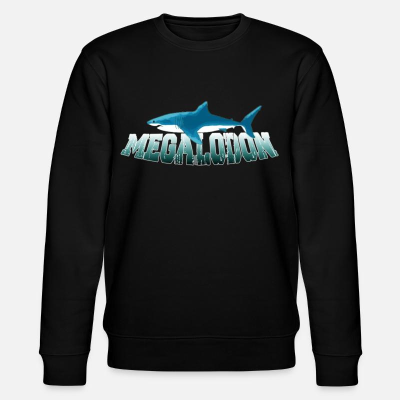Megalodon Hunter - Megalodon Hai - Stanley/Stella Unisex Bio-Sweatshirt CHANGER - Schwarz