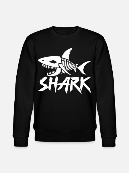 Shark skeleton - Stanley/Stella CHANGER Unisex Organic Sweatshirt - black
