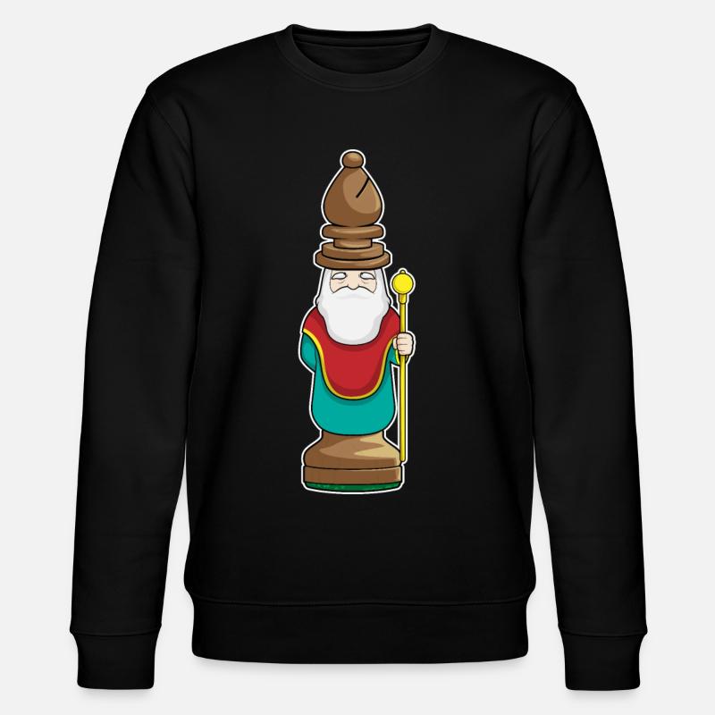Chess piece Runner Chess - Stanley/Stella CHANGER Unisex Organic Sweatshirt - black