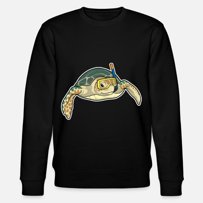 Turtle Diver Snorkel - Sweat bio CHANGER Stanley/Stella Unisexe - noir