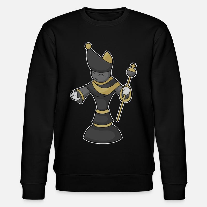 Schachfigur Läufer Stab Schach - Stanley/Stella Unisex Bio-Sweatshirt CHANGER - Schwarz