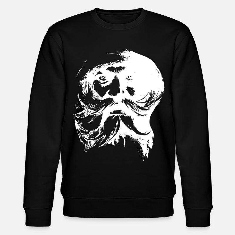 Visage rétro du Père Noël - Sweat bio CHANGER Stanley/Stella Unisexe - noir