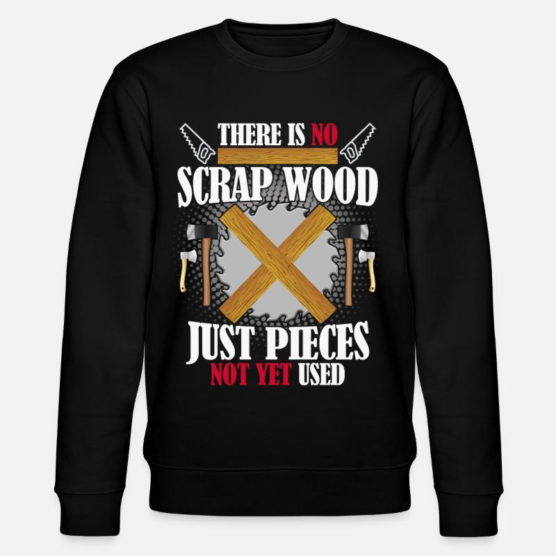 Lustiger Zimmermann Handwerker Spruch - Stanley/Stella Unisex Bio-Sweatshirt CHANGER - Schwarz