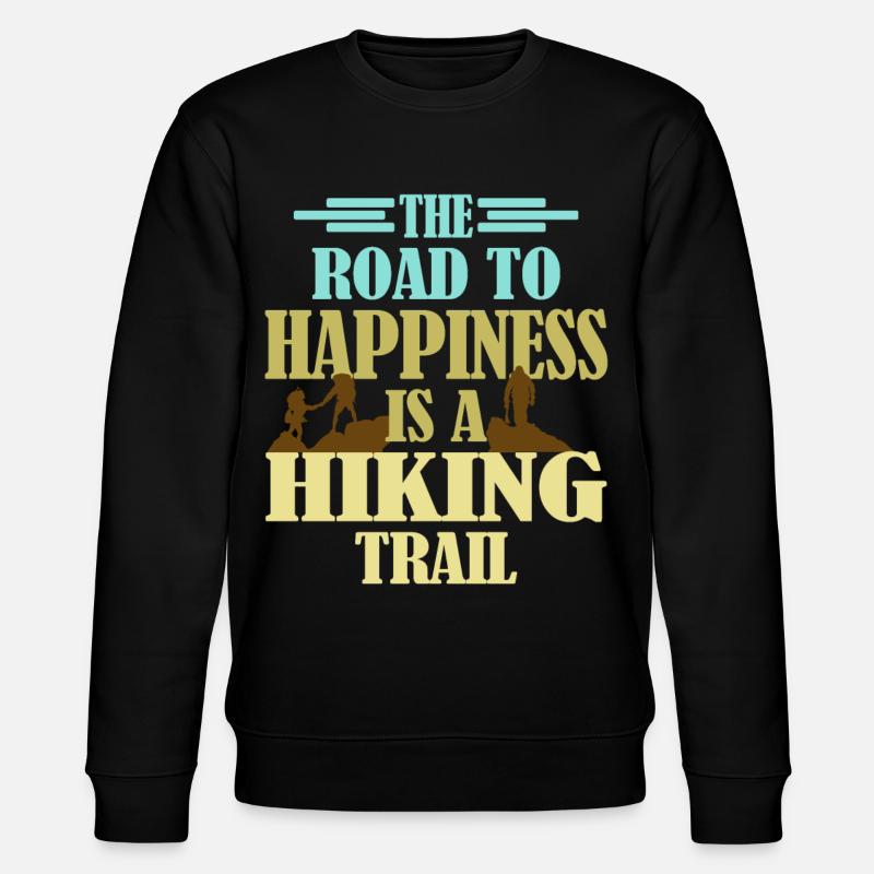 Trail Wandern Wanderer Spruch für Wanderer - Stanley/Stella Unisex Bio-Sweatshirt CHANGER - Schwarz