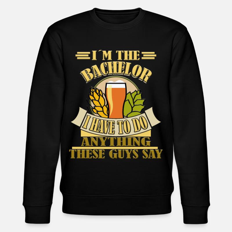 Junggesellen Bräutigam Bachelor Party - Stanley/Stella Unisex Bio-Sweatshirt CHANGER  - Schwarz