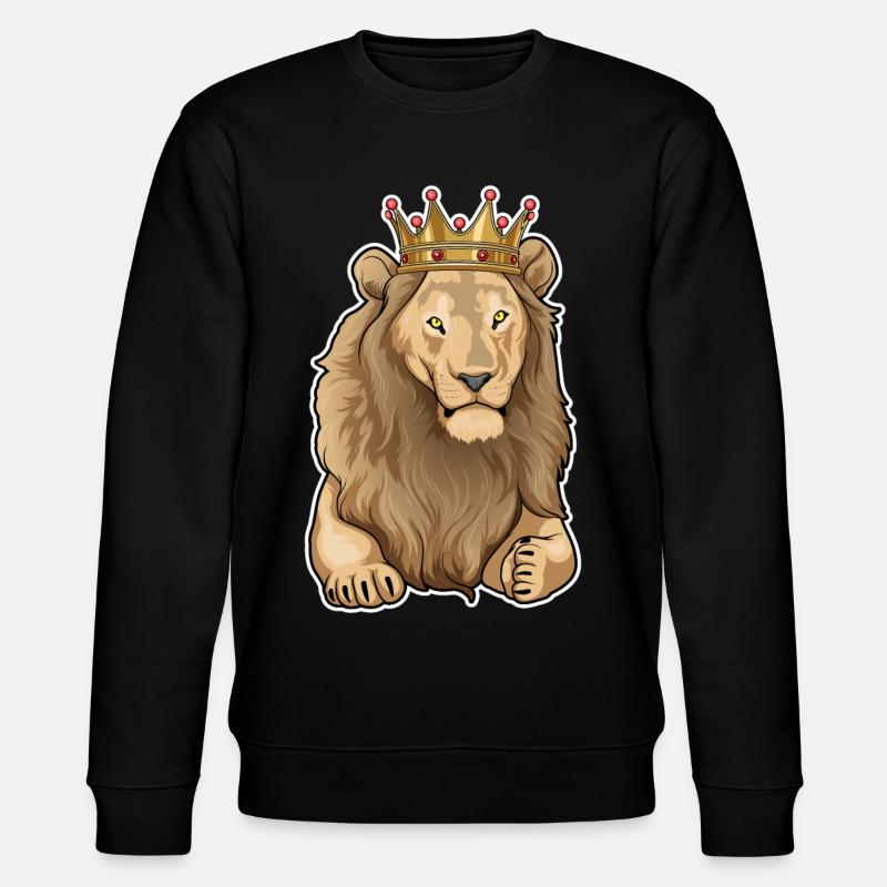 Couronne du Roi Lion - Sweat bio CHANGER Stanley/Stella Unisexe - noir