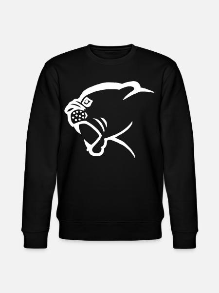 White panther head - Stanley/Stella CHANGER Unisex Organic Sweatshirt - black