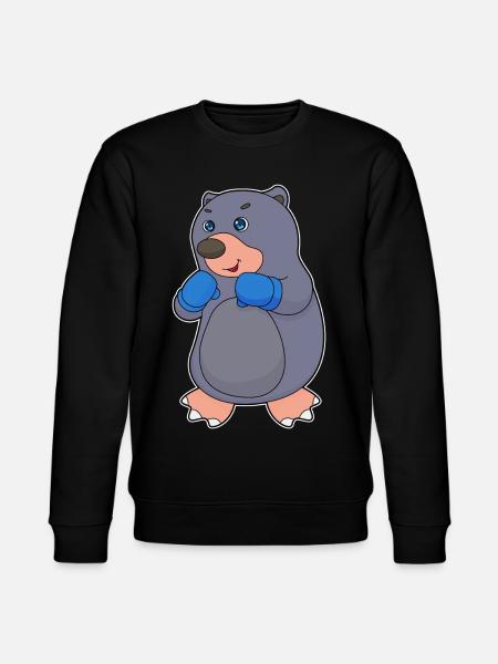 Maulwurf Boxer Boxhandschuhe Boxen - Stanley/Stella Unisex Bio-Sweatshirt CHANGER - Schwarz
