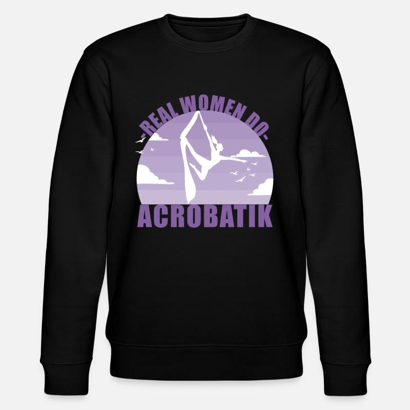 Akrobatik Luftakrobatik Acrobatik Sport Geschenk - Stanley/Stella Unisex Bio-Sweatshirt CHANGER  - Schwarz