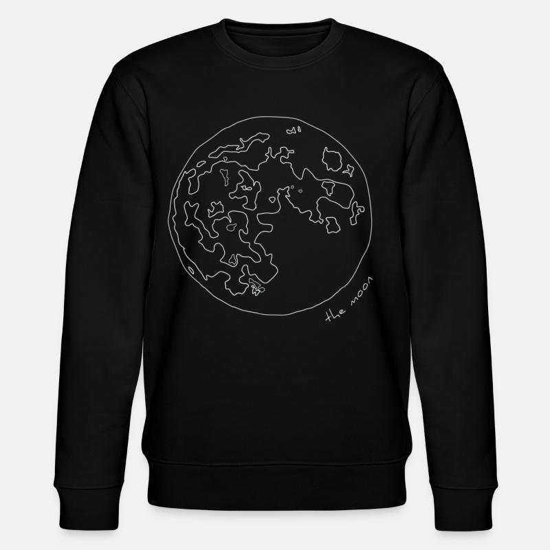 Der Mond - Stanley/Stella Unisex Bio-Sweatshirt CHANGER  - Schwarz