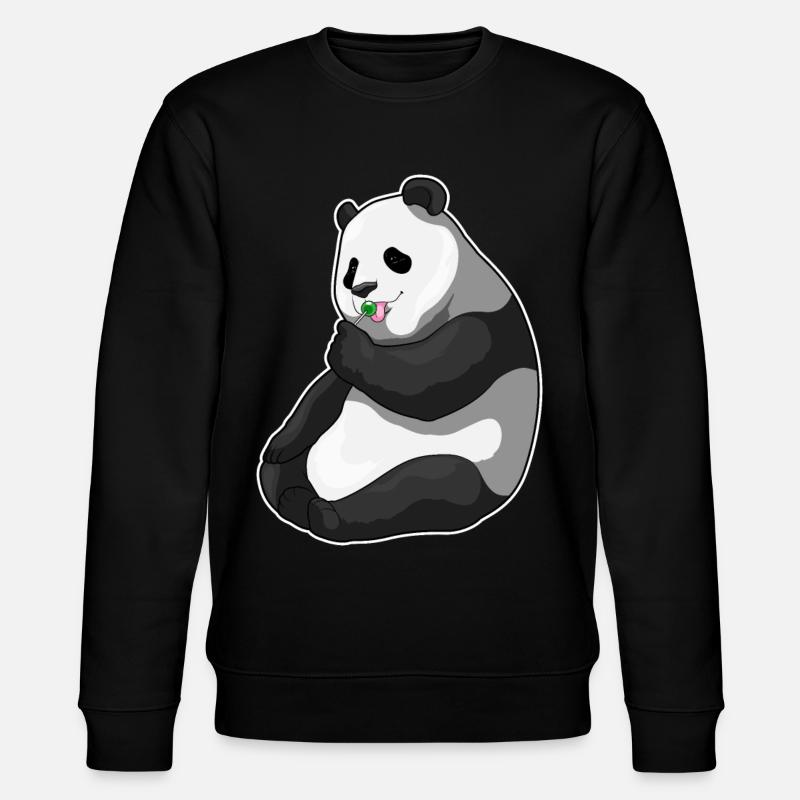 Sucette panda - Sweat bio CHANGER Stanley/Stella Unisexe - noir