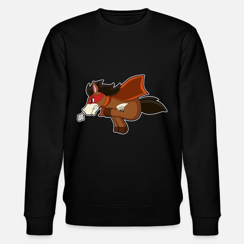 Pferd Held - Stanley/Stella Unisex Bio-Sweatshirt CHANGER  - Schwarz