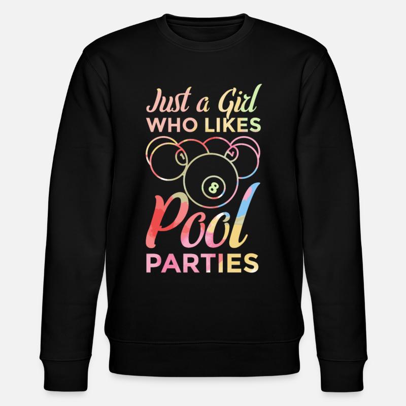 Poolbillard Mädchen - Stanley/Stella Unisex Bio-Sweatshirt CHANGER  - Schwarz