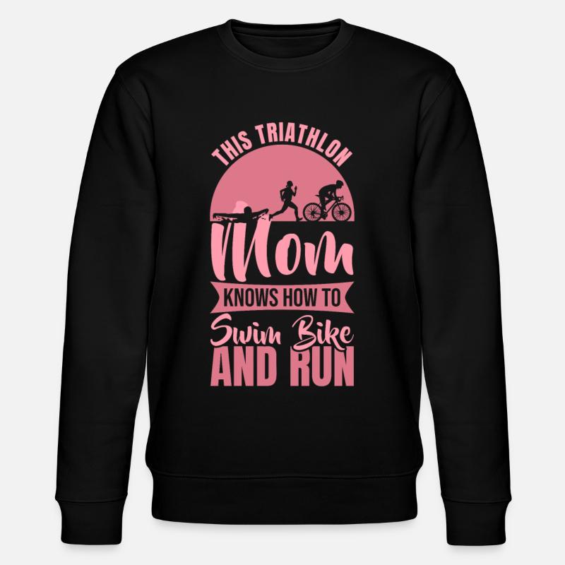 Triathlet Mama - Stanley/Stella Unisex Bio-Sweatshirt CHANGER  - Schwarz