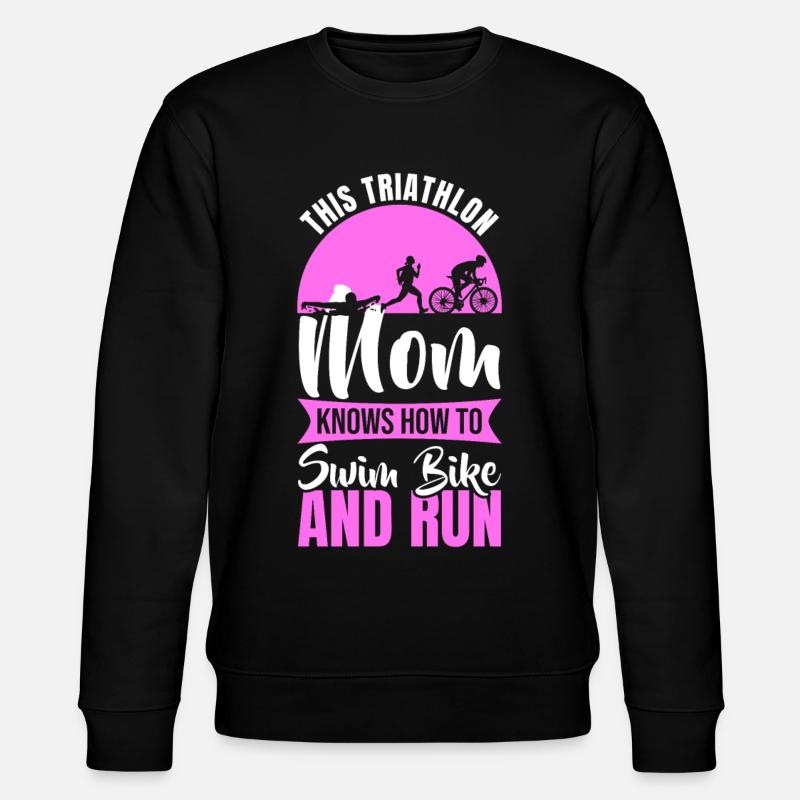 Triathlon Mutter - Stanley/Stella Unisex Bio-Sweatshirt CHANGER  - Schwarz