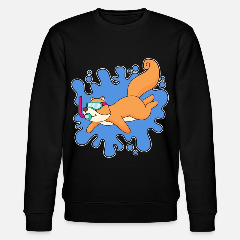 Squirrel Diver Snorkel - Sweat bio CHANGER Stanley/Stella Unisexe - noir